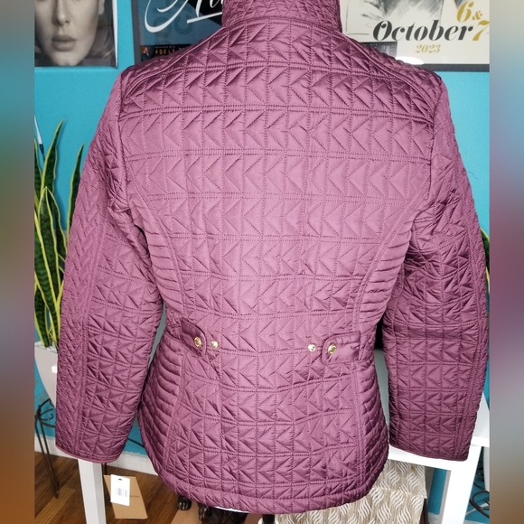 Weatherproof Quilted Faux Fur Lined Jacket Merlot - Picture 15 of 16